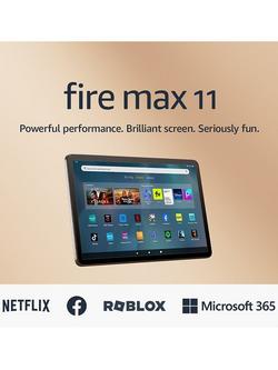 Amazon Fire Max 11 Tablet with Lockscreen Ads, 4GB RAM, 128GB, 11", Grey - view 2, Grey