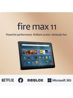 Amazon Fire Max 11 Tablet with Lockscreen Ads, 4GB RAM, 64GB, 11", Grey - view 2, Grey