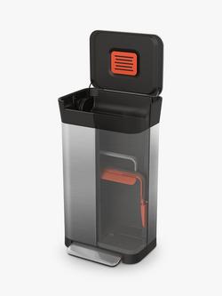 Joseph Joseph Titan 30L Trash Compactor & Fingerprint Proof Pedal Bin - view 2, Stainless Steel