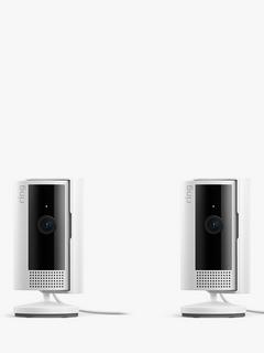 Ring Indoor Camera (2nd Generation) Smart Security Camera with Built-in Wi-Fi, Pack of 2, White