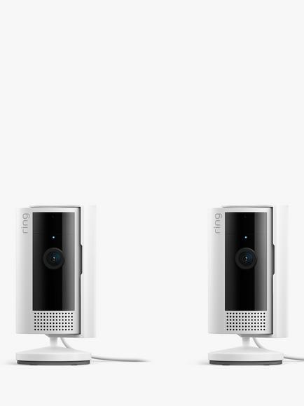 Ring Indoor Camera (2nd Generation) Smart Security Camera with Built-in Wi-Fi, Pack of 2, White