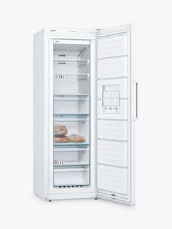 Bosch Series 4 GSN33VWEPG Freestanding Freezer, White - view 2, White