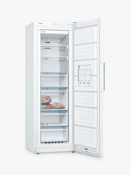 Bosch Series 4 GSN33VWEPG Freestanding Freezer, White - view 2, White