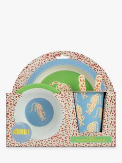 Eleanor Bowmer Cheetah Kids' Melamine Tableware Set, 5 Piece
