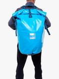 Red 60L Roll-Top Dry Bag Backpack, Ride Blue