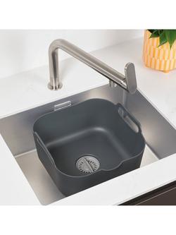 ReBorn Recycled Plastic Washing Up Bowl, 9L - view 2, Grey