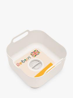 ReBorn Recycled Plastic Washing Up Bowl, 9L, Stone