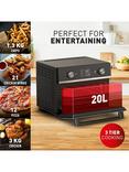 Tefal FW606840 Easy Fry 10-in-1 Air Fryer Oven with Accessories, 20L, Black