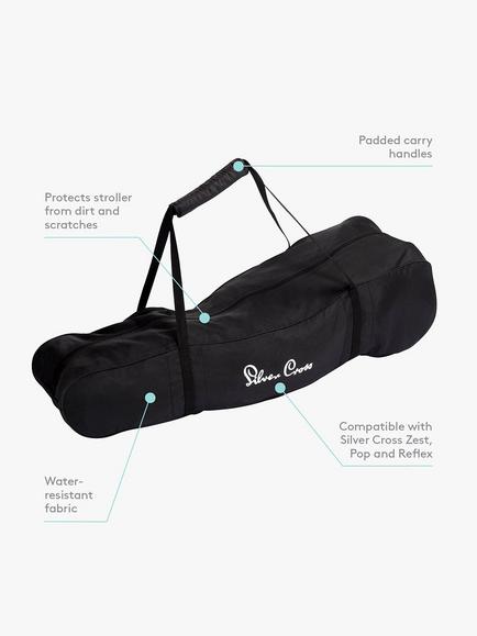 Silver Cross Water Resistant Stroller Bag, Black - view 2, Black