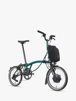 Brompton Electric P Line Urban Mid Handlebar Folding Bike - view 2, Emerald Lacquer