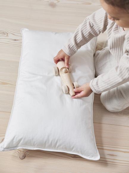 Bedfolk Down Alternative Toddler Pillow - view 2, White