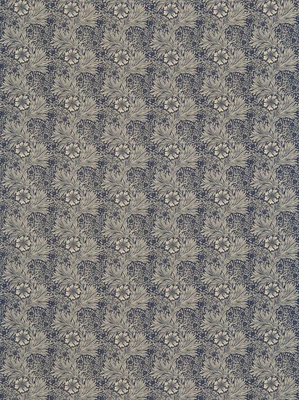 Morris & Co. Marigold Furnishing Fabric, Indigo/Linen