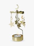 Pluto Produkter Moon & Stars Tealight Candle Holder, Metallic Gold