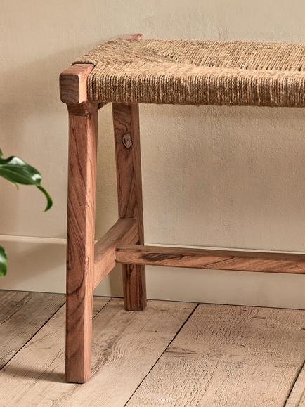 Nkuku Amhara Acacia Bench, Natural - view 2, Natural