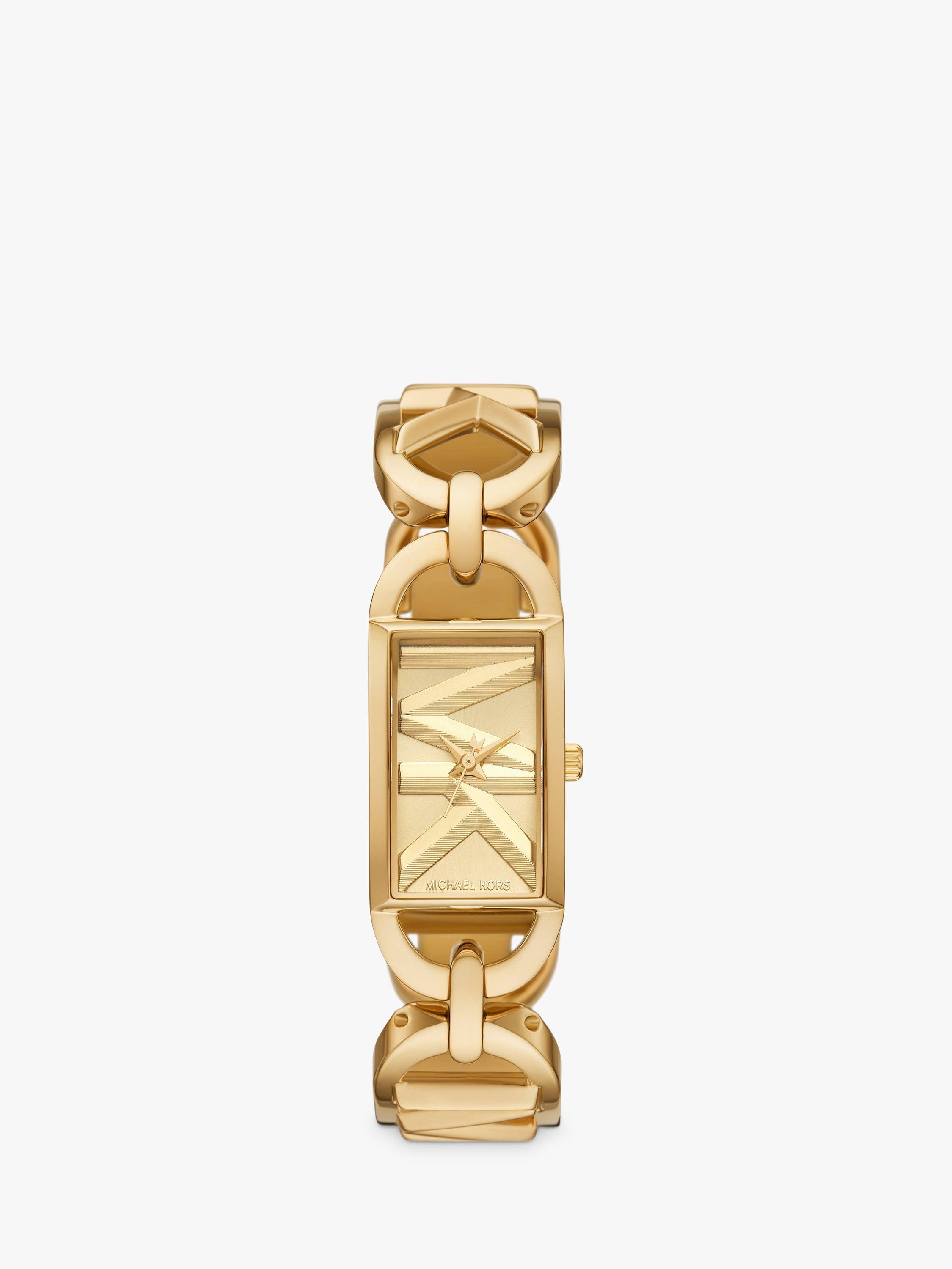 Michael Kors Empire Chain Link Bracelet Watch Gold