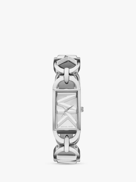 Michael Kors Empire Chain Link Bracelet Watch, Silver