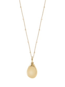 Recognised Pebble Bobble Pendant Necklace, Gold