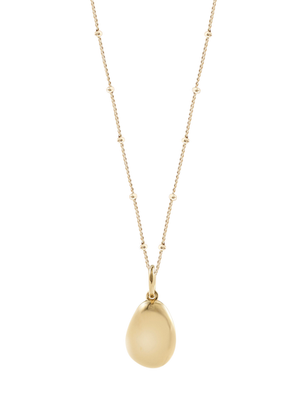 Recognised Pebble Bobble Pendant Necklace, Gold