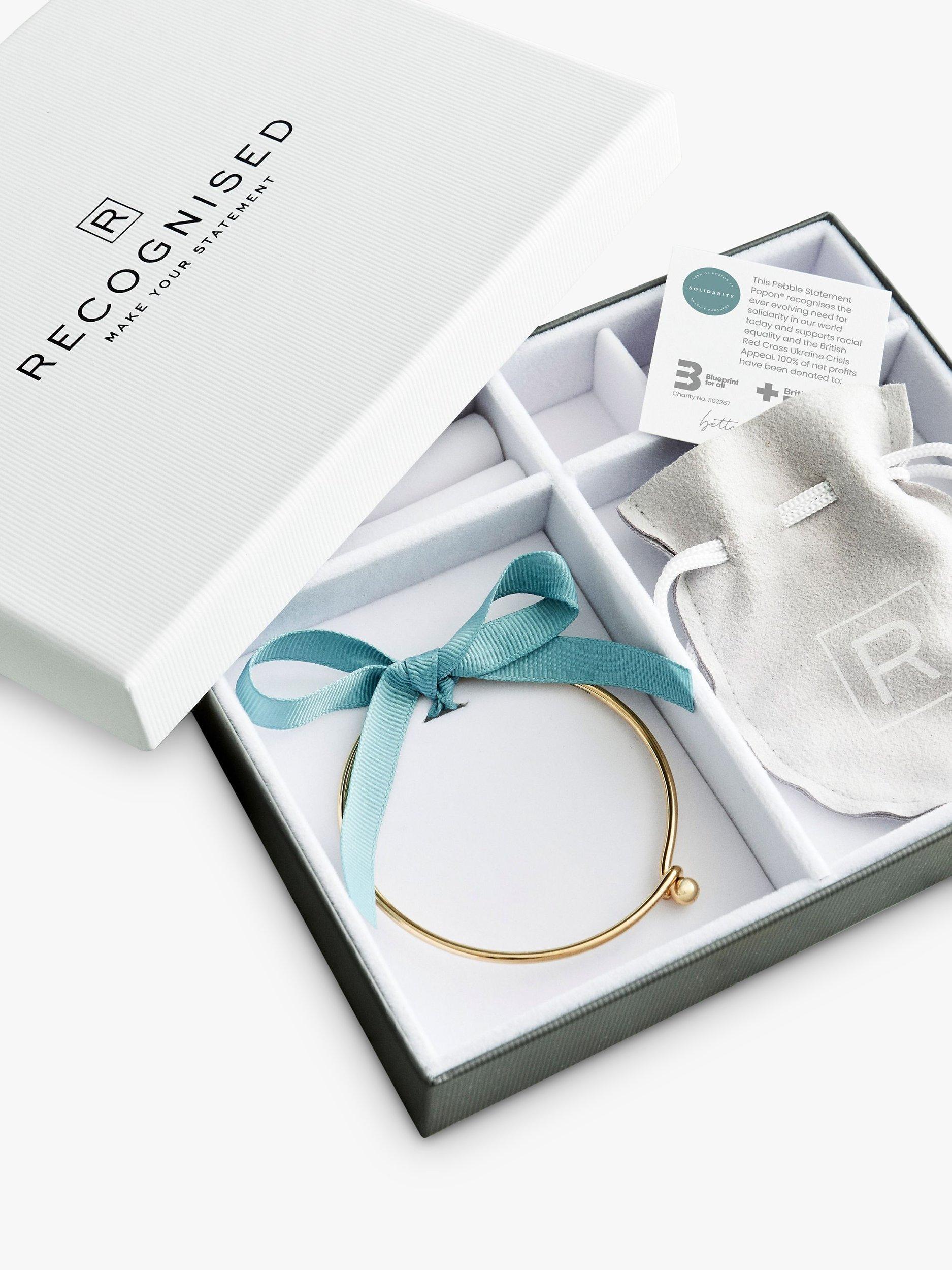 Product image 7 of 7, which shows Recognised Pebble Pearl Bobble Chain Necklace, Gold