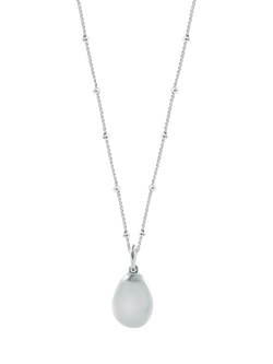 Recognised Pebble Bobble Pendant Necklace, Silver