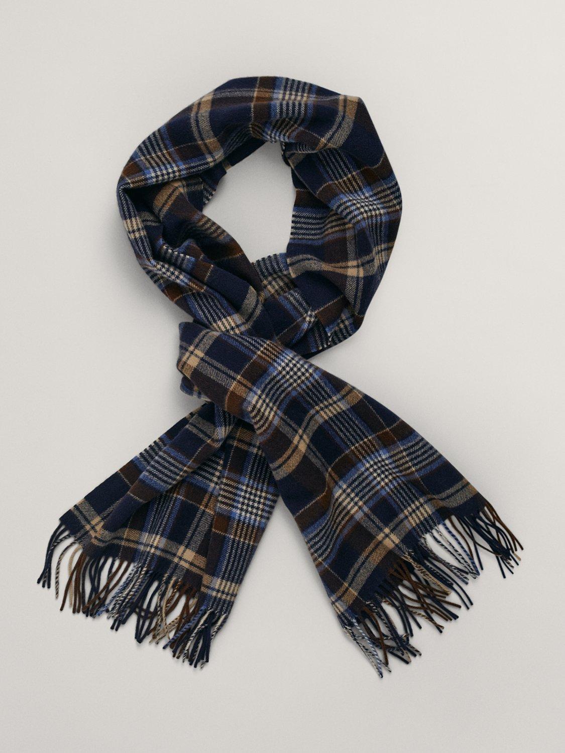 GANT Pure Wool Checked Scarf, Multi