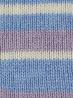 Wool And The Gang Feeling Good Stripe Aran Yarn, 50g - view 2, Blue Sky Stripe