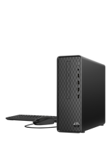 HP Slim S01-pF2003na Desktop PC, Intel Core i3 Processor, 8GB RAM, 256GB SSD, Dark Black
