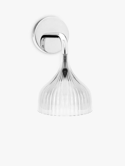 Kartell E Wall Light, Clear - view 2, Crystal