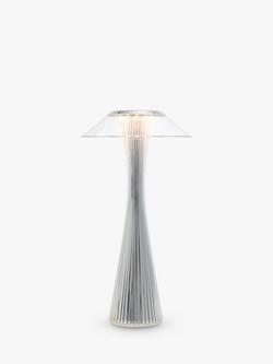 Kartell Space Rechargeable Table Lamp, Chrome