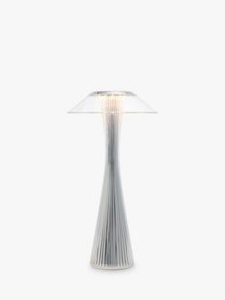 Kartell Space Rechargeable Table Lamp - view 2, Chrome