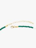 Deborah Blyth Green Agate & Pearl Beaded Bracelet, Gold