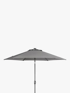 KETTLER Wind-Up Garden Parasol, 3m, Slate