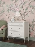 Laura Ashley Rosie Children's 3 Drawer Chest, Cotton White