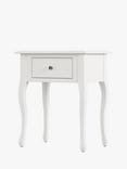 Laura Ashley Rosie Children's Bedside Table, Cotton White