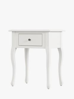 Laura Ashley Rosie Children's Bedside Table, Cotton White - view 2, Cotton White