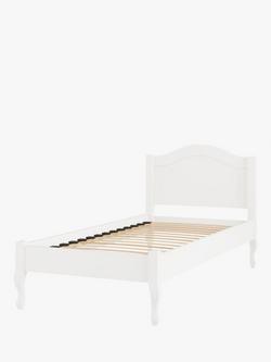 Laura Ashley Rosie Children's Bed Frame, Single - view 2, Cotton White
