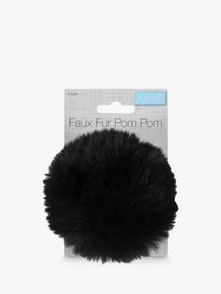Trimits Faux Fur Pompom, Dia.11cm - view 2, Black