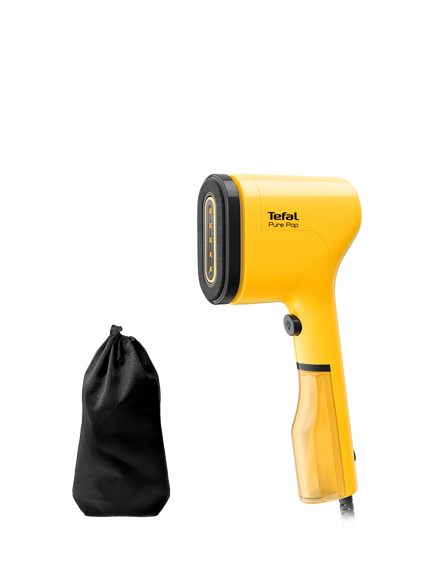 Tefal Pure POP Handheld Clothes Steamer, Yellow, Yellow