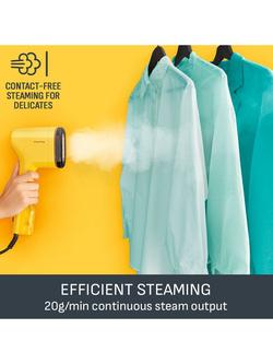 Tefal Pure POP Handheld Clothes Steamer, Yellow - view 2, Yellow