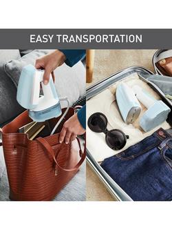 Tefal Access Steam Pocket DT3041 Handheld Clothes Steamer, White/Sky Blue - view 2, White/Sky Blue