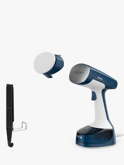 Tefal Access Steam Easy DT7130 Handheld Clothes Steamer, Blue/White, White/Blue