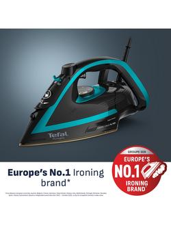 Tefal Puregliss FV8066 Steam Iron, Black/Blue - view 2, Black/Blue