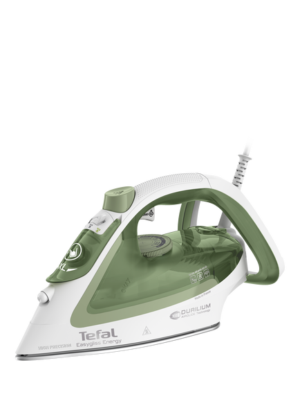 Tefal Easygliss Eco FV5781 Steam Iron, White/Green, White/Green