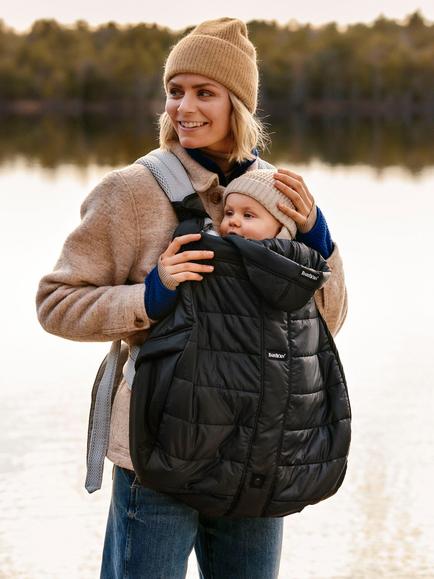 BabyBjörn Baby Carrier Winter Cover, Black - view 2, Black