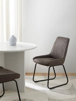 John Lewis Brooks II Side Dining Chairs, Set of 2 - view 2, Mocha