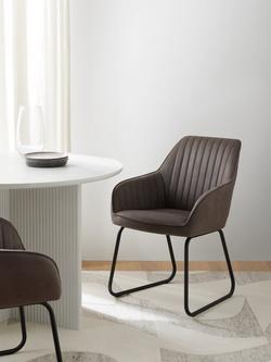 John Lewis Brooks II Dining Armchairs, Set of 2 - view 2, Mocha