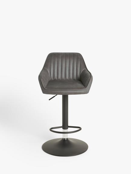 John Lewis Brooks II Gas Lift Adjustable Bar Stool, Set of 2 - view 2, Mocha