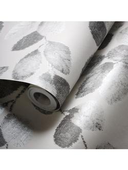 Clarke & Clarke Northia Wallpaper - view 2, Charcoal W0159/01