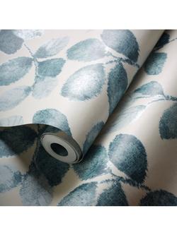 Clarke & Clarke Northia Wallpaper - view 2, Denim/Linen W0159/02