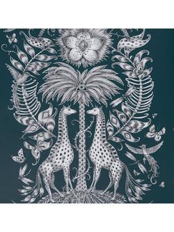 Clarke & Clarke Kruger Wallpaper, Navy W0102/06